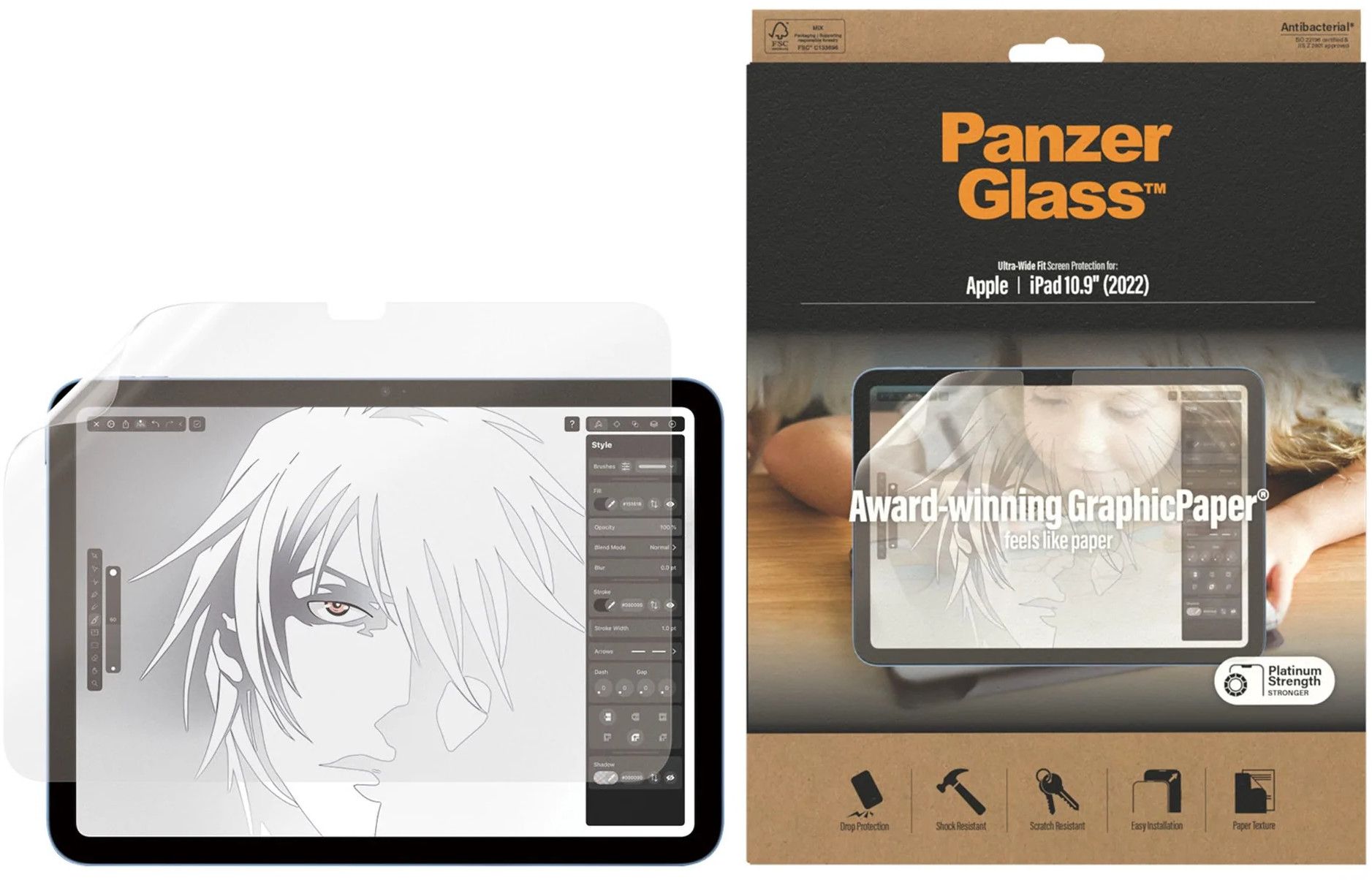 PanzerGlass Ultra-Wide Fit GraphicPaper