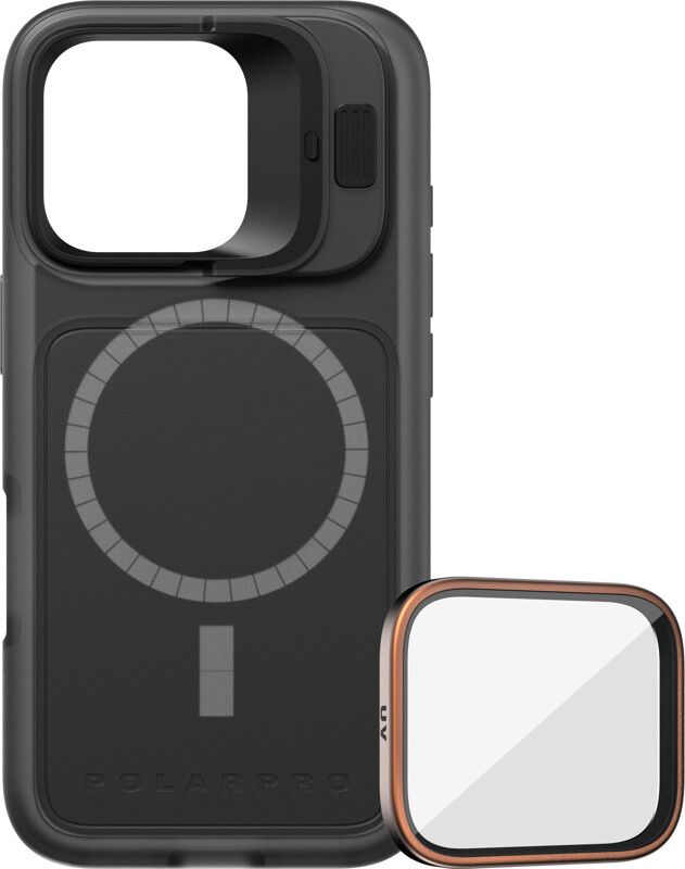 PolarPro LiteChaser BaseCase + UV Filter Kit (iPhone 16 Pro) | iPhone - iPhone 16 Pro - Skal & fodral - Hårda skal | AlltMobil
