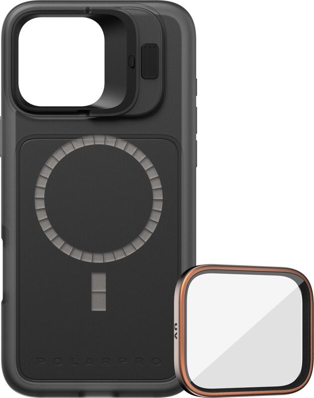 PolarPro LiteChaser BaseCase + UV Filter Kit (iPhone 16 Pro Max) | iPhone - iPhone 16 Pro Max - Skal & fodral - Hårda skal | AlltMobil