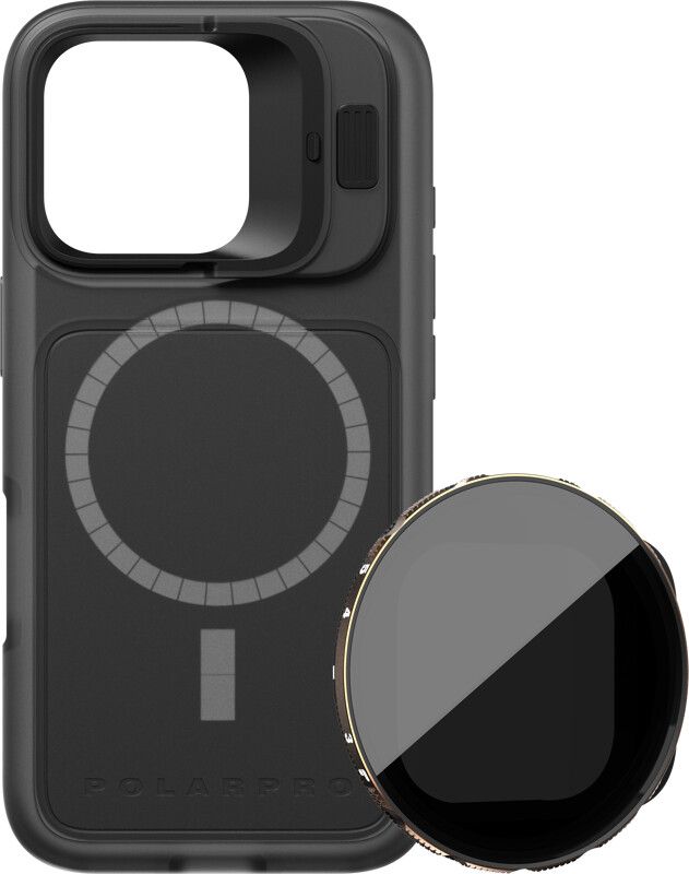 PolarPro LiteChaser BaseCase + VND 3-5 Filter Kit (iPhone 16 Pro) | iPhone - iPhone 16 Pro - Skal & fodral - Hårda skal | AlltMobil