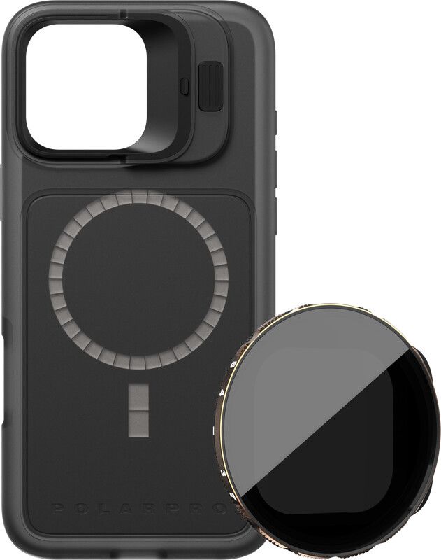 PolarPro LiteChaser BaseCase + VND 3-5 Filter Kit (iPhone 16 Pro Max) | iPhone - iPhone 16 Pro Max - Skal & fodral - Hårda skal | AlltMobil