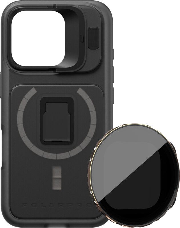 PolarPro LiteChaser ProCase + VND 3-5 Filter Kit (iPhone 16 Pro) | iPhone - iPhone 16 Pro - Skal & fodral - Hårda skal | AlltMobil