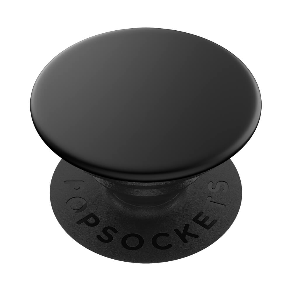 PopSockets PopGrip Premium Chrome - Aluminum Black | iPhone - iPhone X - Xs - Hållare - Knoppar & ringar | AlltMobil