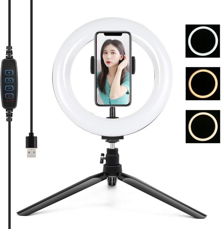 Puluz PKT3073B Tripod Mount with 20cm LED Ring
