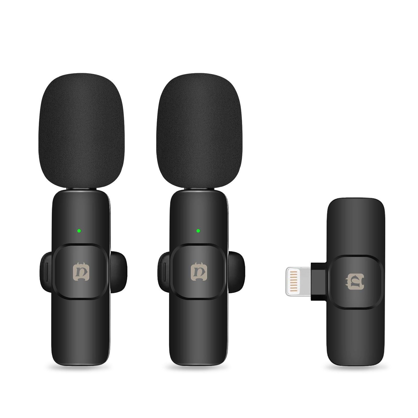 Puluz PU3150B Dual Wireless Microphone with Lightning