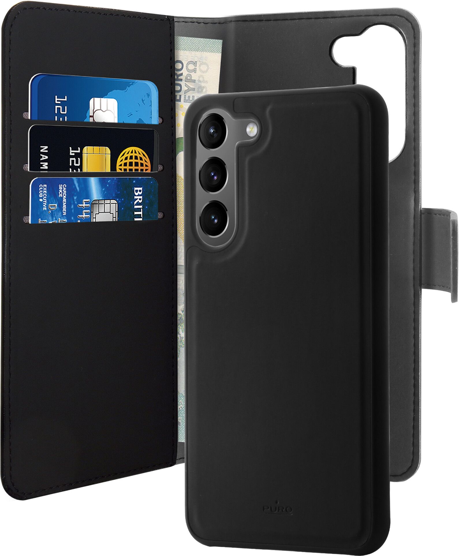 Puro Wallet Detachable 2 in 1 (Galaxy S23+) | Samsung - Samsung Galaxy S23+ - Skal & fodral | AlltMobil