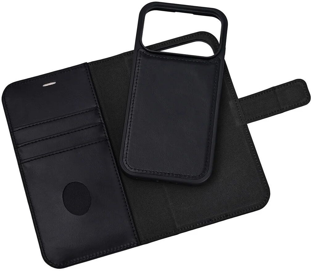 RadiCover Exclusive 2-in-1 Wallet (iPhone 17 Pro) - Svart | iPhone - iPhone 17 Pro - Skal & fodral - Plånboksfodral | AlltMobil