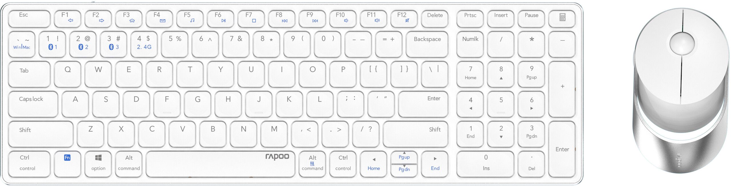 Rapoo 9750M Keyboard and Mouse Set - Vit