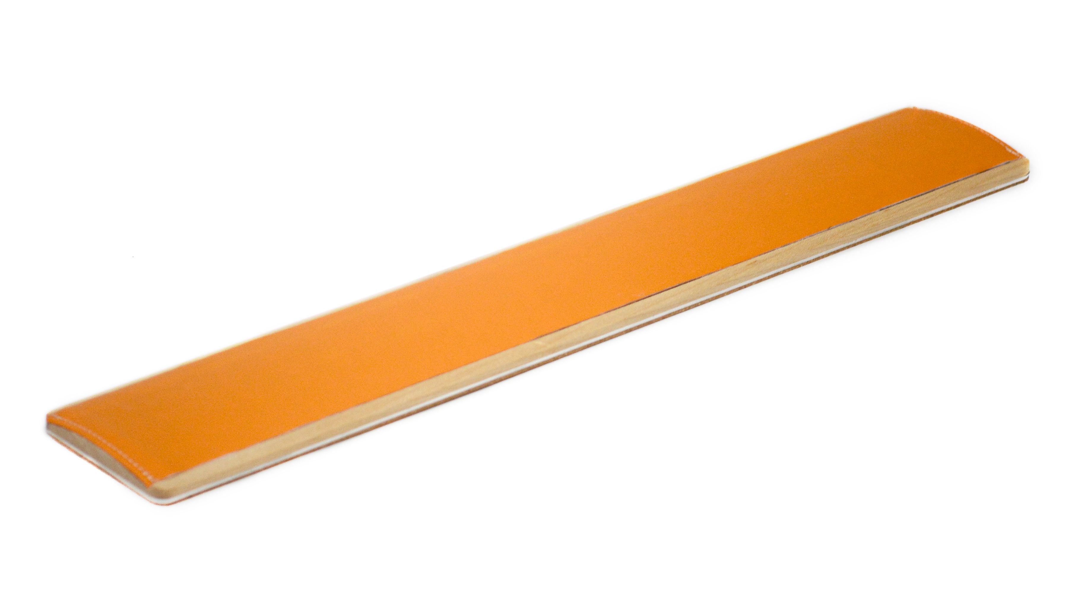Samdi Leather & Wood Keyboard Wrist Rest - Svart
