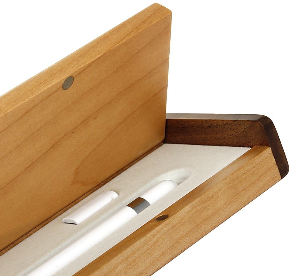Samdi Wooden Apple Pencil Box låda förvaring Apple Pencil