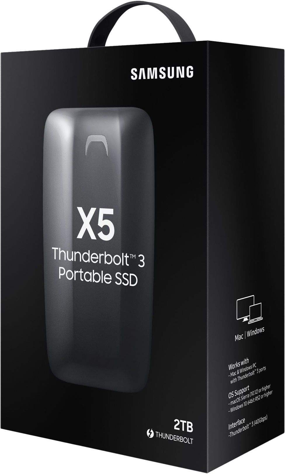 Samsung X5 External SSD Thunderbolt 3 Mac Lagring