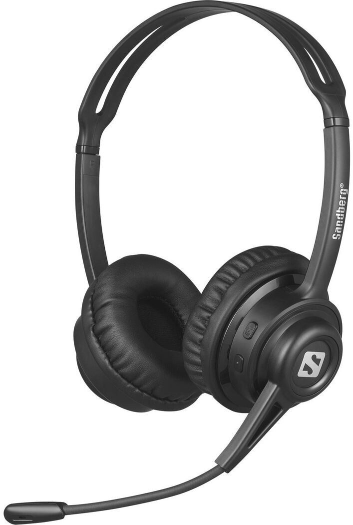 Sandberg Bluetooth Headset ANC+ENC | iPhone - Generella tillbehör - Bluetooth - Trådlösa hörlurar - On-ear | AlltMobil