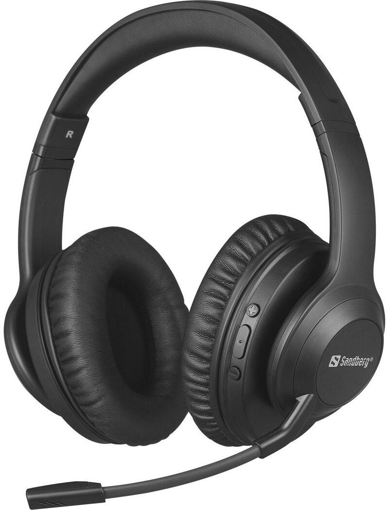 Sandberg Bluetooth Headset ANC+ENC Pro | iPhone - Generella tillbehör - Bluetooth - Trådlösa hörlurar - Over-ear | AlltMobil