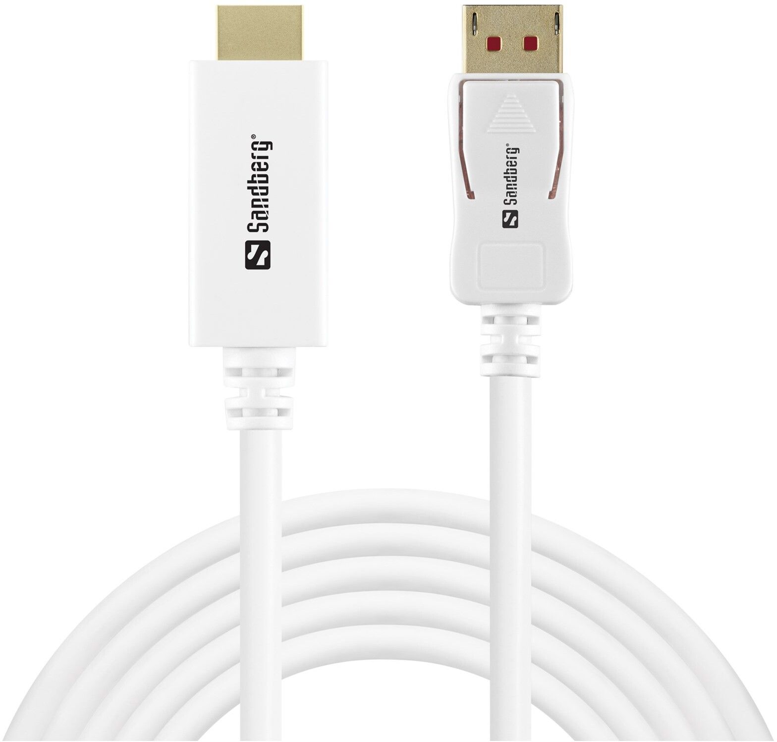 Sandberg DisplayPort 1.4-HDMI 4K60Hz | Mac - Generella Mac-tillbehör - Kablar & adaptrar - HDMI-kablar och andra bildkablar | AlltMobil