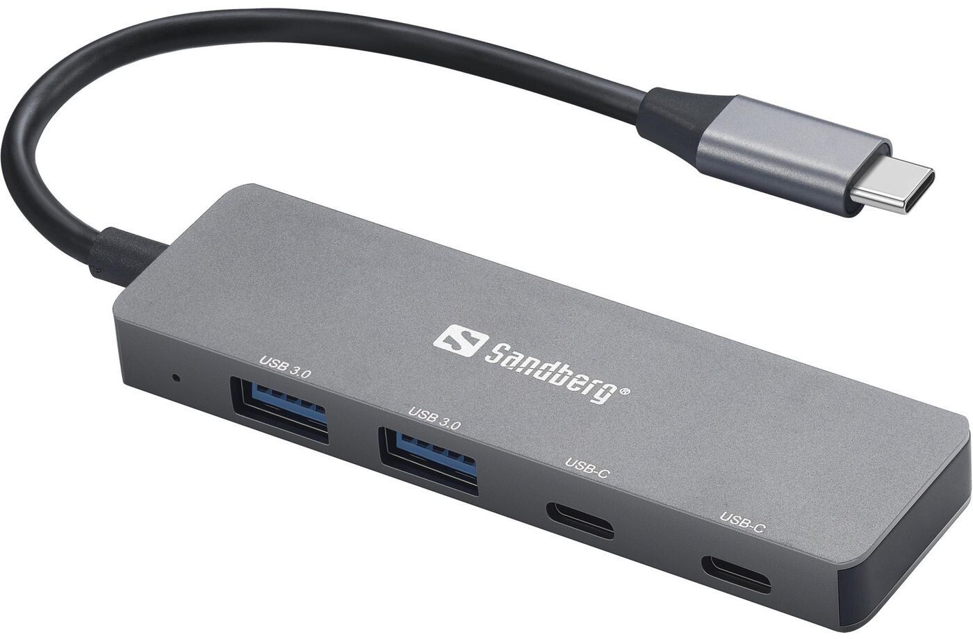 Sandberg USB-C to 2xUSB-A + 2xUSB-C Hub | Mac - Macbook Pro 14 (2023) - Hubbar - USB-hubbar | AlltMobil