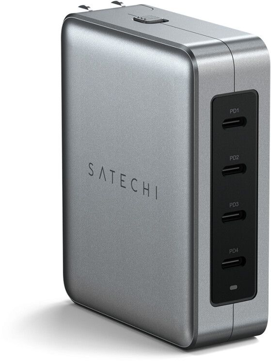 Satechi 145W USB-C 4-Port GaN Travel Charger | Tillbehör - Laddare - Väggladdare - Utan kabel | AlltMobil