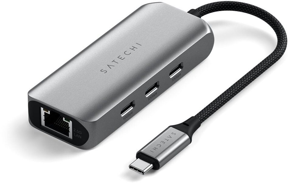 Satechi 4-In-1 USB-C Hub With 2.5 Gigabit Ethernet | iPad - Generella iPad-tillbehör - Kablar - USB-C-hubbar | AlltMobil