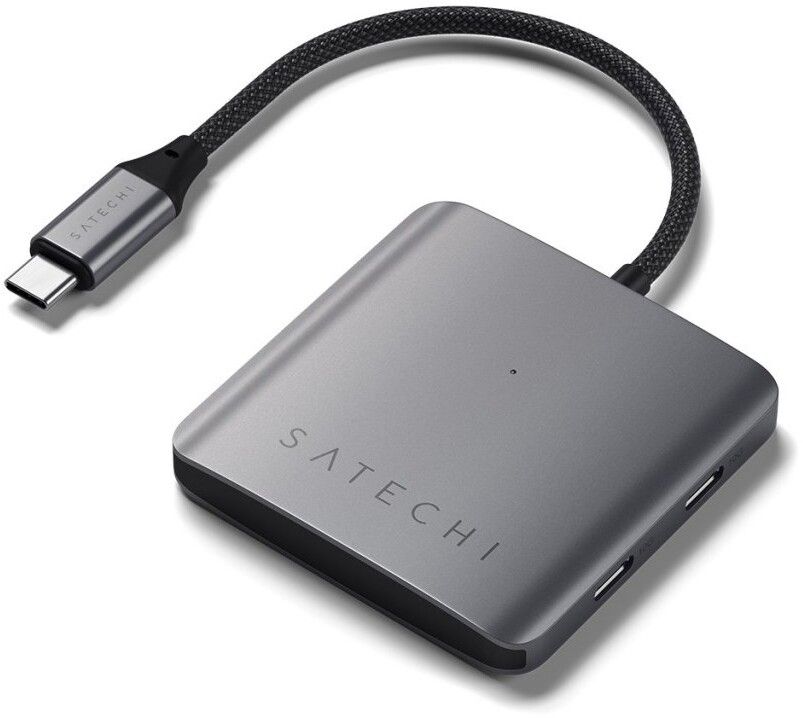 Satechi 4-Port USB-C Hub with Power Delivery | iPad - Generella iPad-tillbehör - Kablar - USB-C-hubbar | AlltMobil