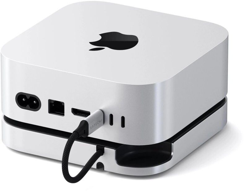 Satechi Mac Mini M4 Stand & Hub with SSD Enclosure | Mac - Mac mini (2024) - Hubbar - USB-hubbar | AlltMobil