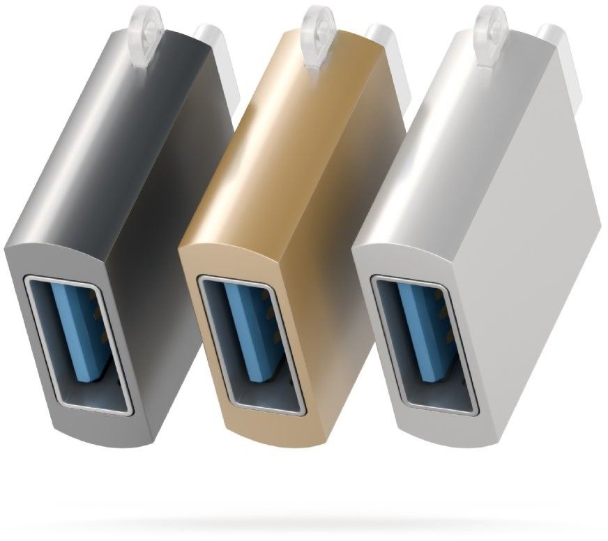 Satechi USB-C to USB-A 3.0 Adapter - Grå