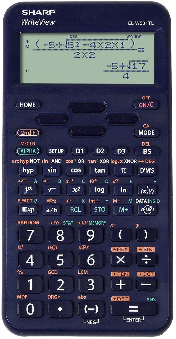 Sharp Kalkylator EL-W531TL - Rosa
