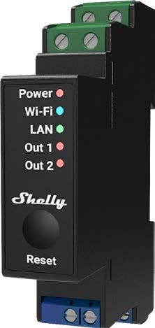 Shelly Pro 2PM - Strömbrytare x2