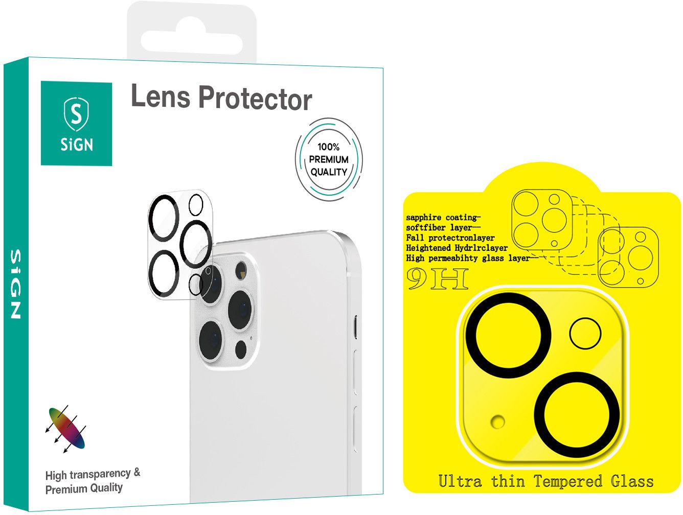 SiGN Lens Protector Tempered Glass