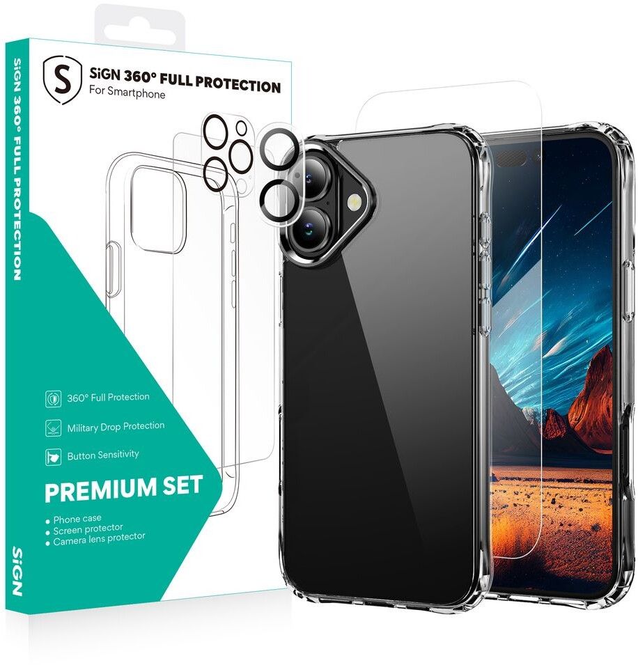 SiGN Protection Package (iPhone 17) | iPhone - iPhone 17 - Skal & fodral - Silikon - TPU | AlltMobil