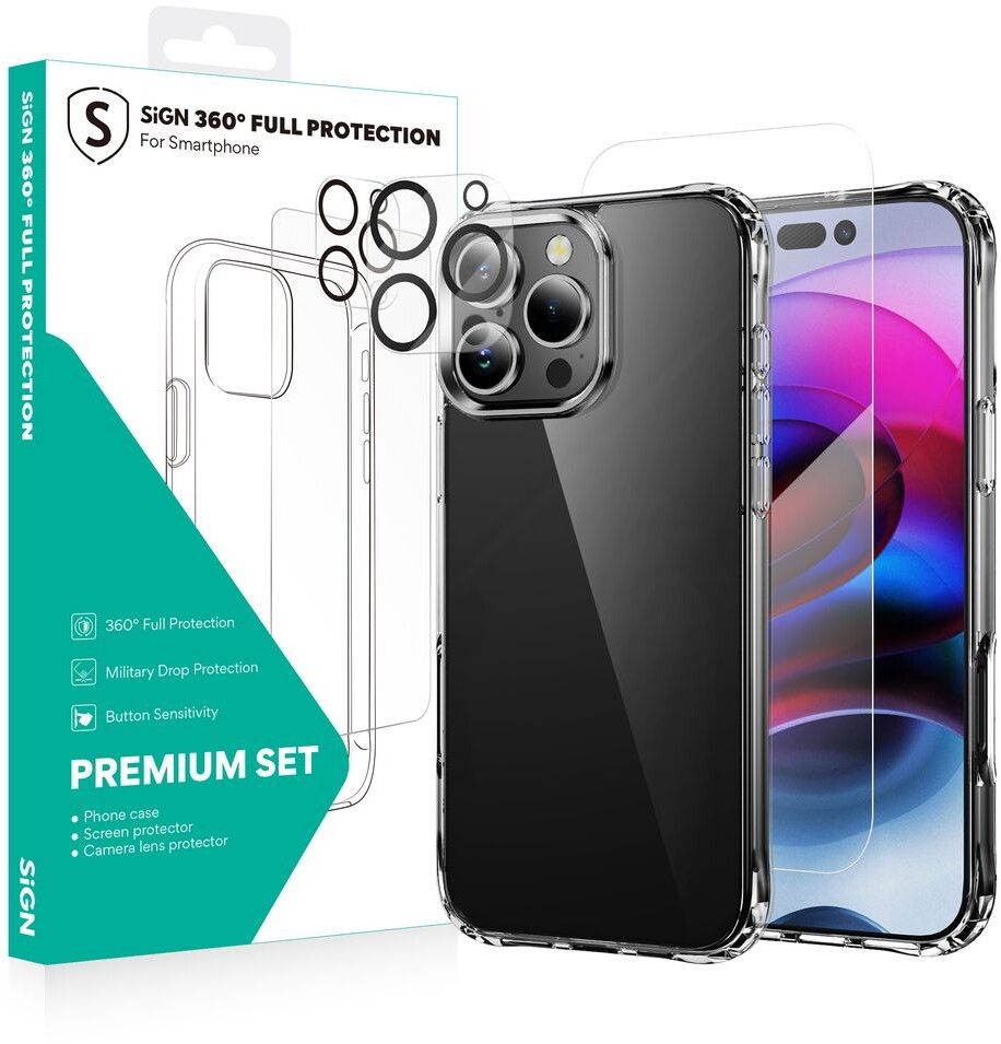 SiGN Protection Package (iPhone 17 Pro Max) | iPhone - iPhone 17 Pro Max - Skal & fodral - Silikon - TPU | AlltMobil