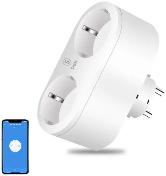 SiGN Wifi Dual Smart Plug 16A