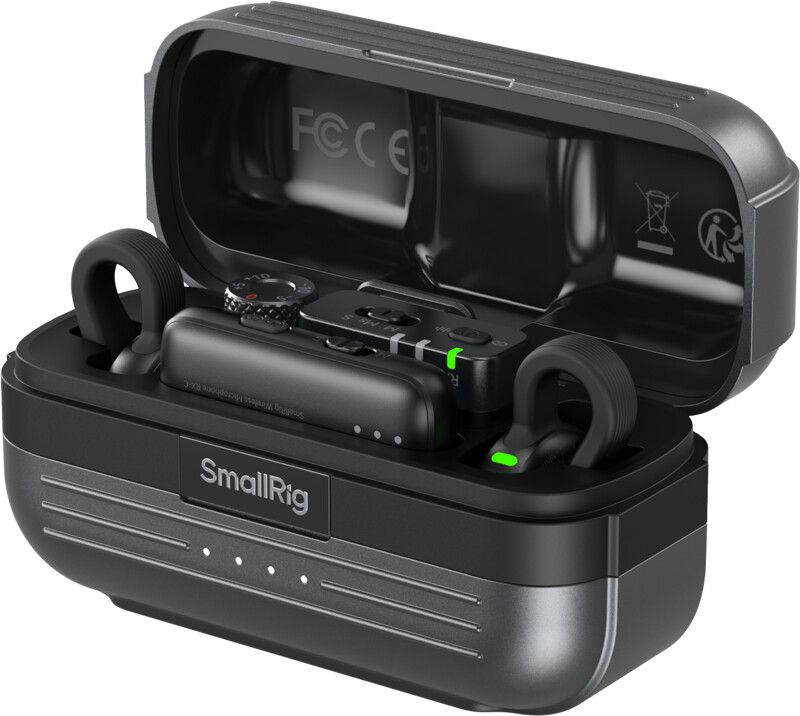SmallRig S70 Wireless Microphone - Vit | iPhone - Generella tillbehör - Foto & film - Mikrofoner - Trådlösa mikrofoner - Trådlös genom 3,5mm | AlltMobil