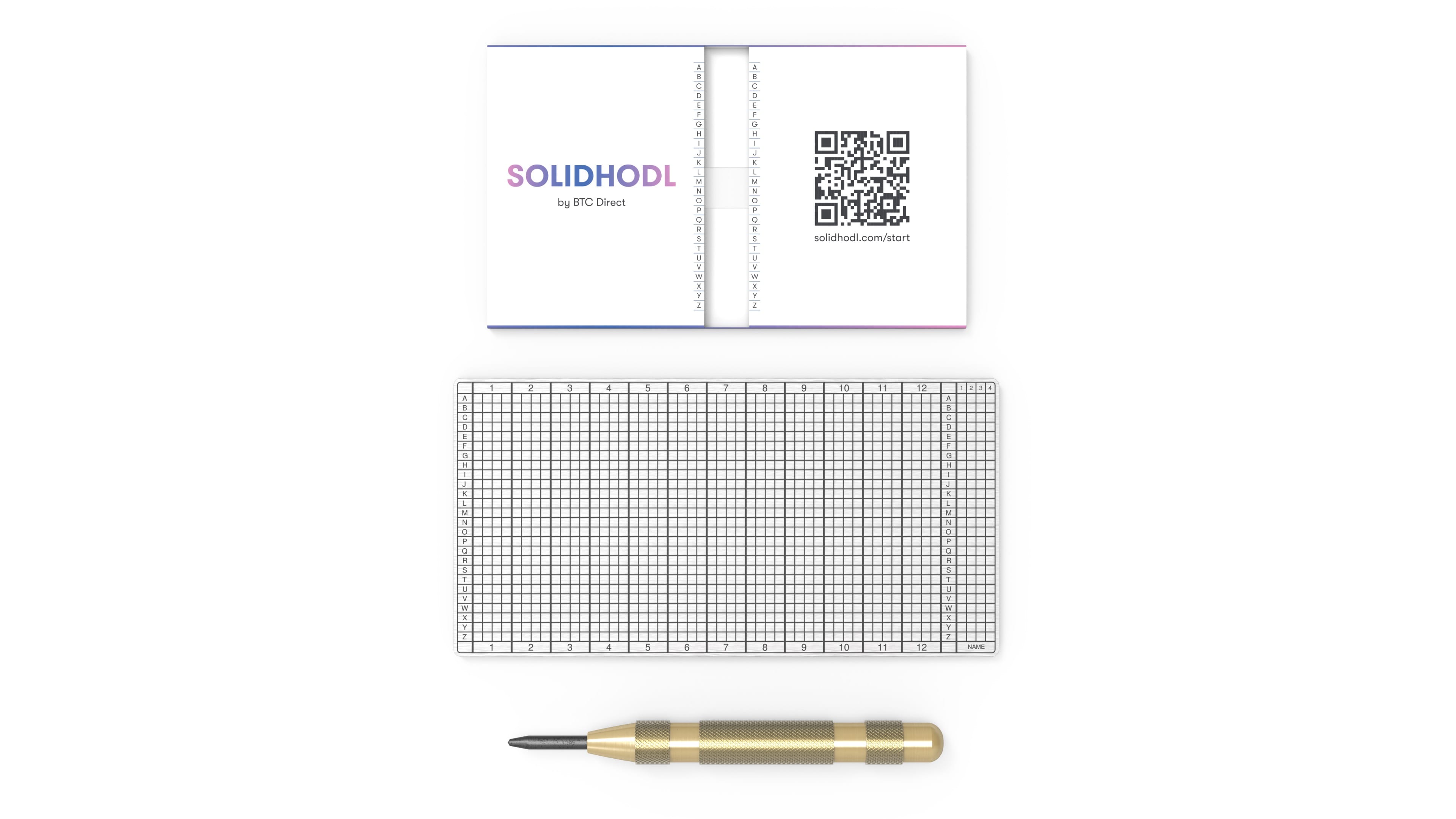 SolidHodl Single Recovery Seed Phrase Backup | iPhone - Generella tillbehör - Hårdvaruplånböcker | AlltMobil