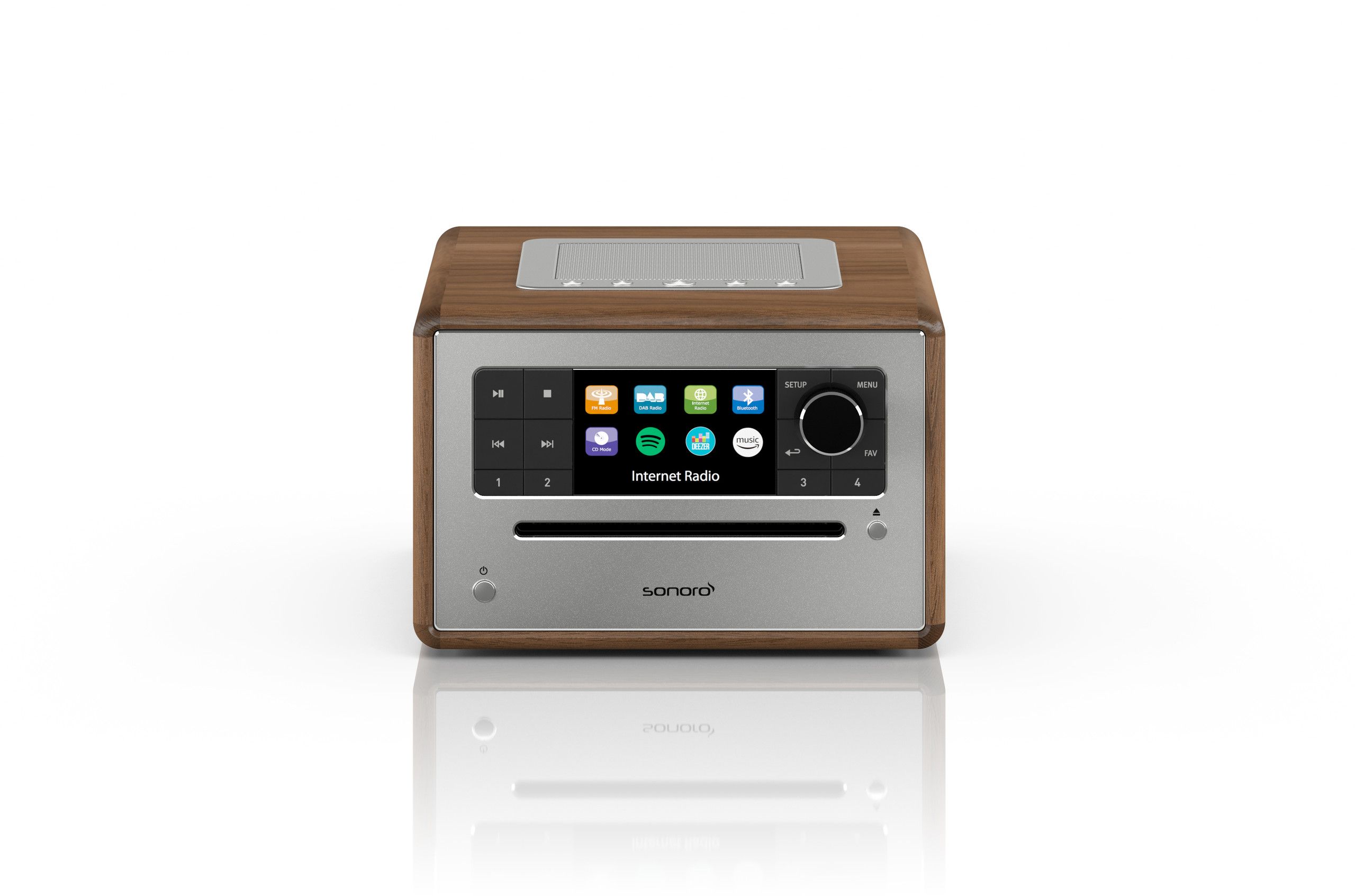 Sonoro Elite II - All-in-One Music System - Valnöt