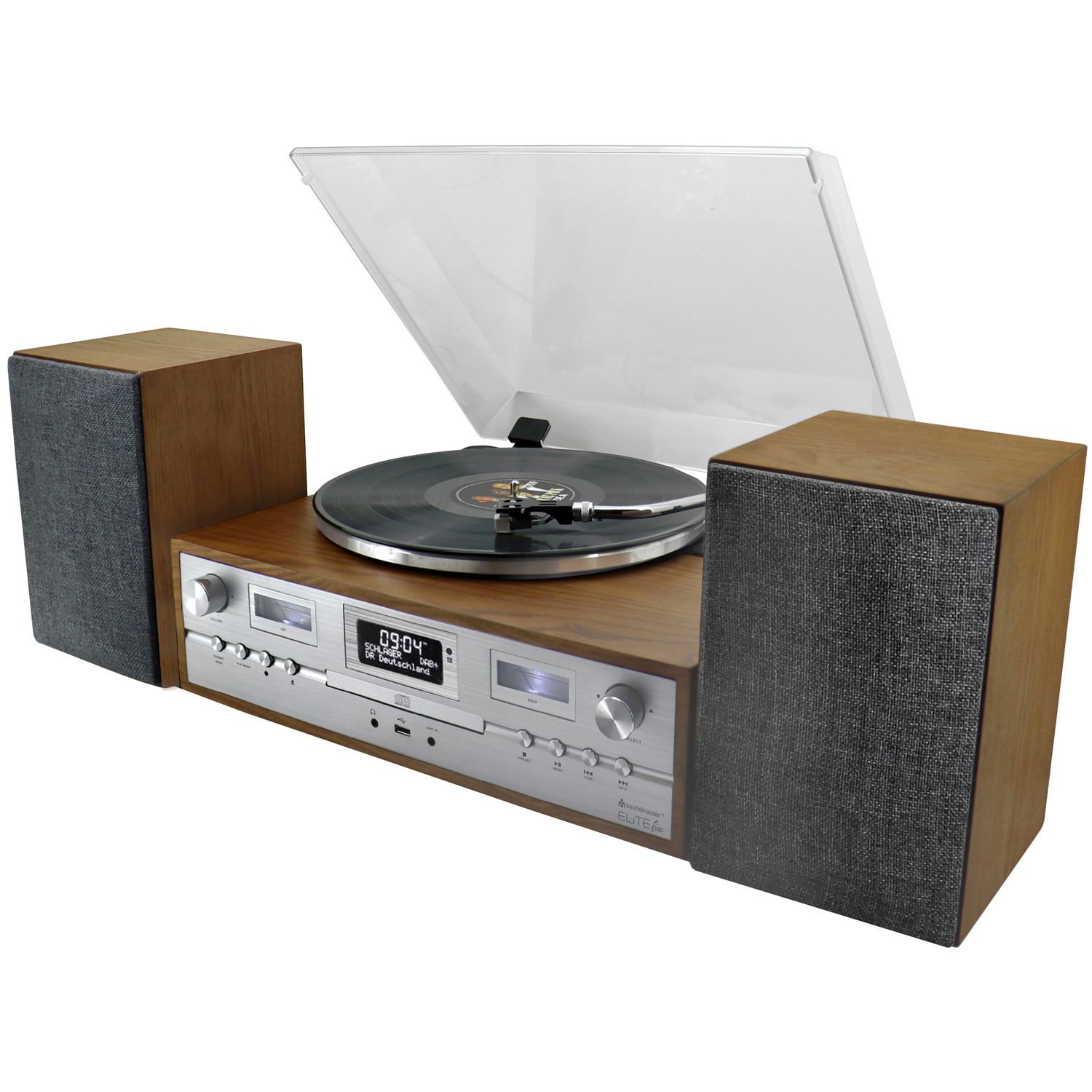 Soundmaster PL895 Retroskivspelare | Tillbehör - Högtalare - Skivspelare | AlltMobil