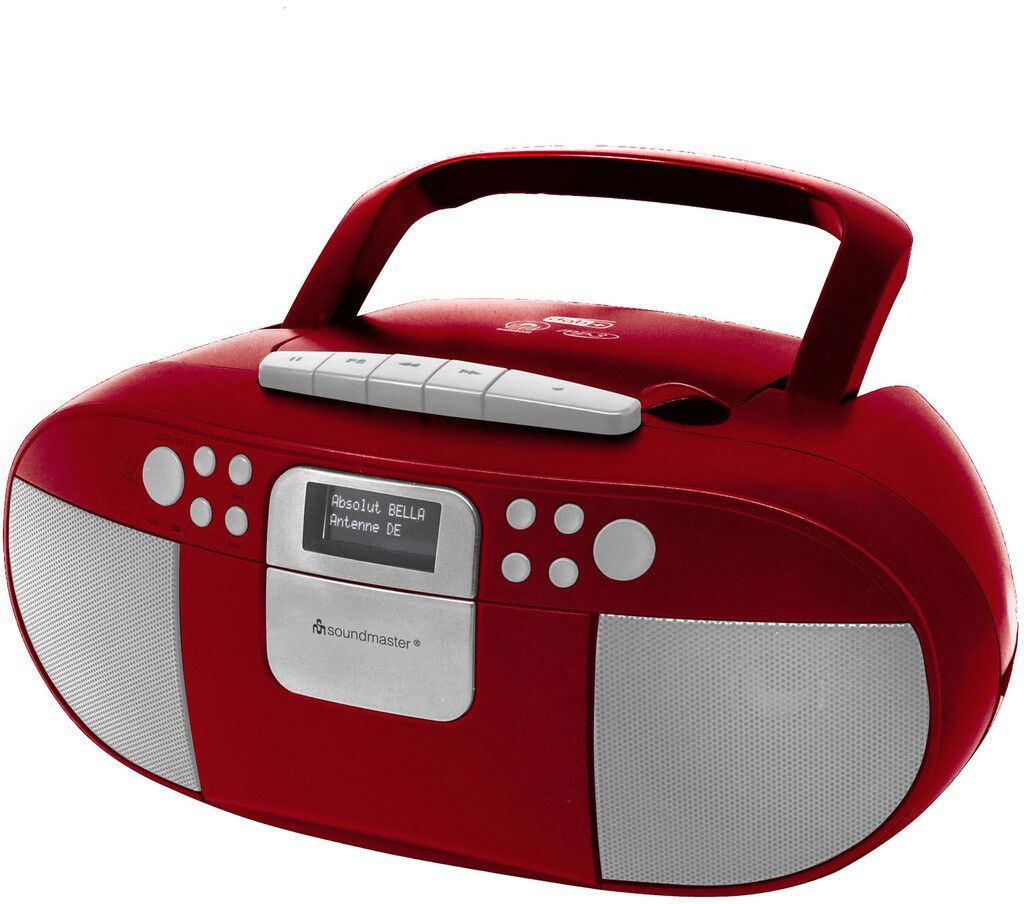 Soundmaster SCD7800 Boombox Kasett/CD/MP3 DAB+/FM-radio - Vit