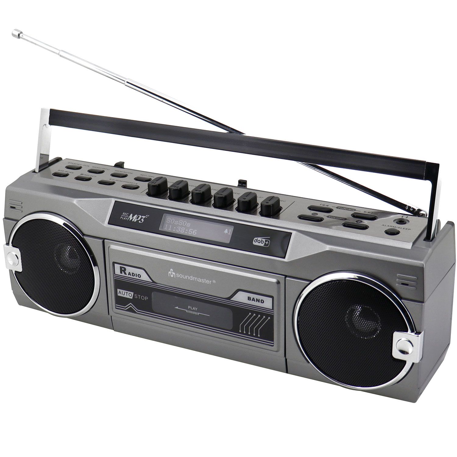 Soundmaster SRR80TI Boombox Radio FM/DAB+/Bluetooth | Tillbehör - Högtalare - Bluetooth | AlltMobil