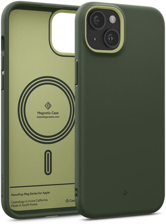 Spigen Caseology Nano Pop MagSafe (iPhone 15) - Grön | iPhone - iPhone 15 - Skal & fodral - Silikon - TPU | AlltMobil