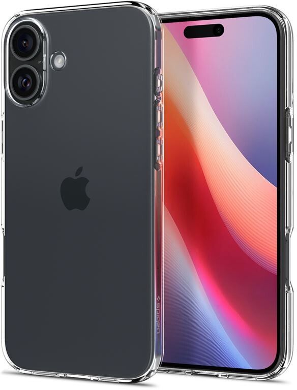 Spigen Crystal Flex (iPhone 16) - Transparent | iPhone - iPhone 16e - Skal & fodral - Silikon - TPU | AlltMobil