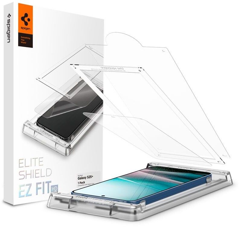 Spigen EliteShield EZ Fit (Galaxy S25+) | Samsung - Samsung Galaxy S25+ - Skärmskydd | AlltMobil