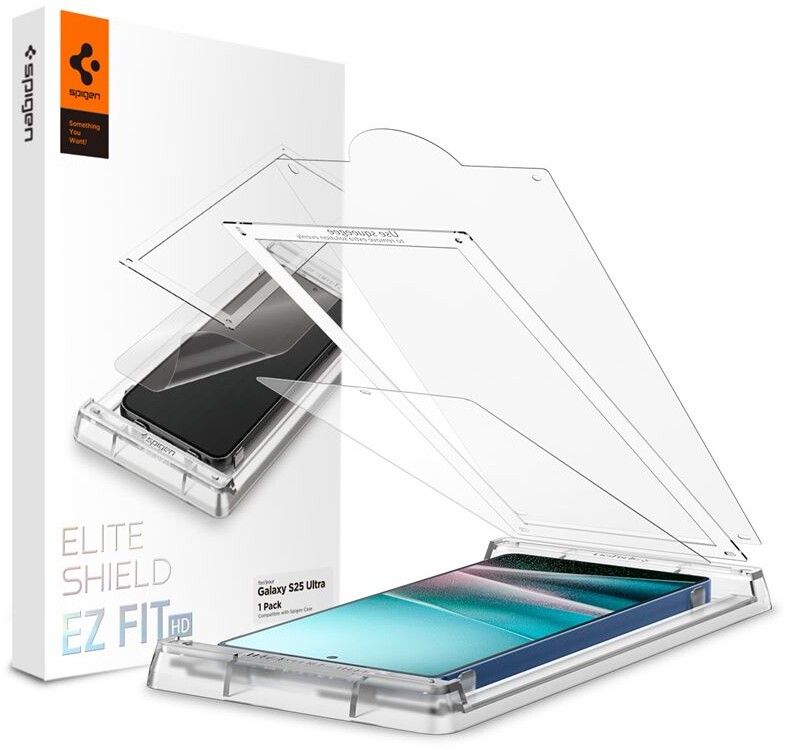 Spigen EliteShield EZ Fit (Galaxy S25 Ultra) | Samsung - Samsung Galaxy S25 Ultra - Skärmskydd | AlltMobil