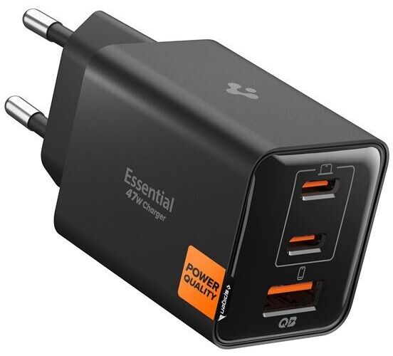 Spigen Essential 47W Wall Charger - Svart