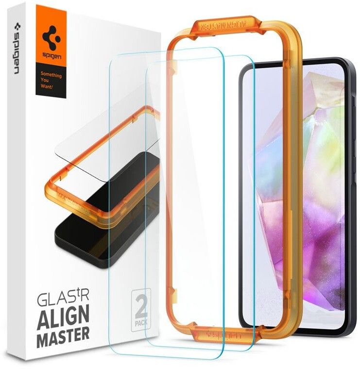 Spigen GLAS.tR AlignMaster - 2-pack (Galaxy A35) | Samsung - Samsung Galaxy A35 - Skärmskydd | AlltMobil