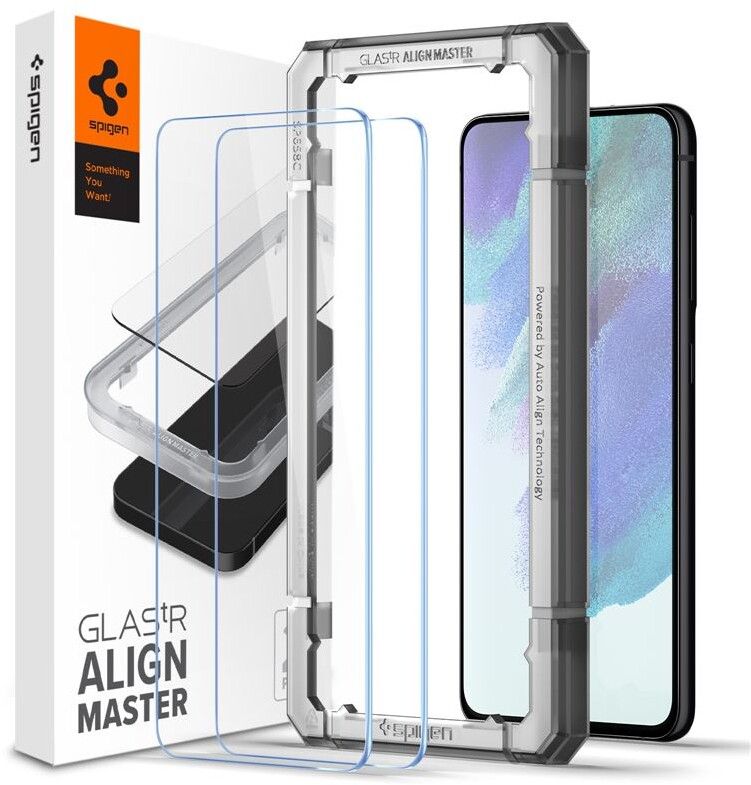 Spigen GLAS.tR AlignMaster - 2-pack (Galaxy S21 FE) | Samsung - Samsung Galaxy S21 FE - Skärmskydd | AlltMobil