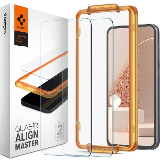 Spigen GLAS.tR AlignMaster - 2-pack (Galaxy S23 FE) | Samsung - Samsung Galaxy S23 FE - Skärmskydd | AlltMobil