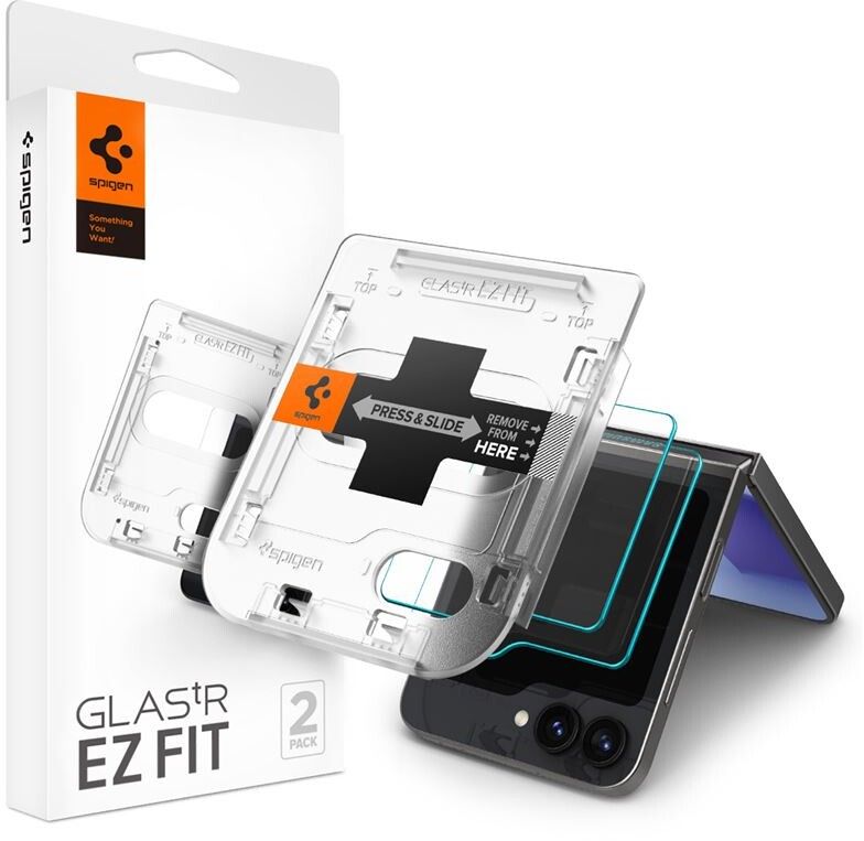 Spigen Glas.tR EZ Fit (Galaxy Z Flip6) | Samsung - Samsung Galaxy Z Flip6 - Skärmskydd | AlltMobil