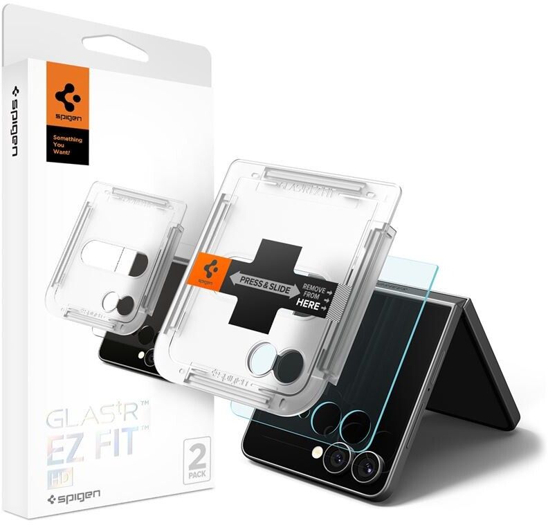 Spigen Glas.tR EZ Fit HD (Galaxy Z Flip7) | Samsung - Samsung Galaxy Z Flip7 - Skärmskydd | AlltMobil