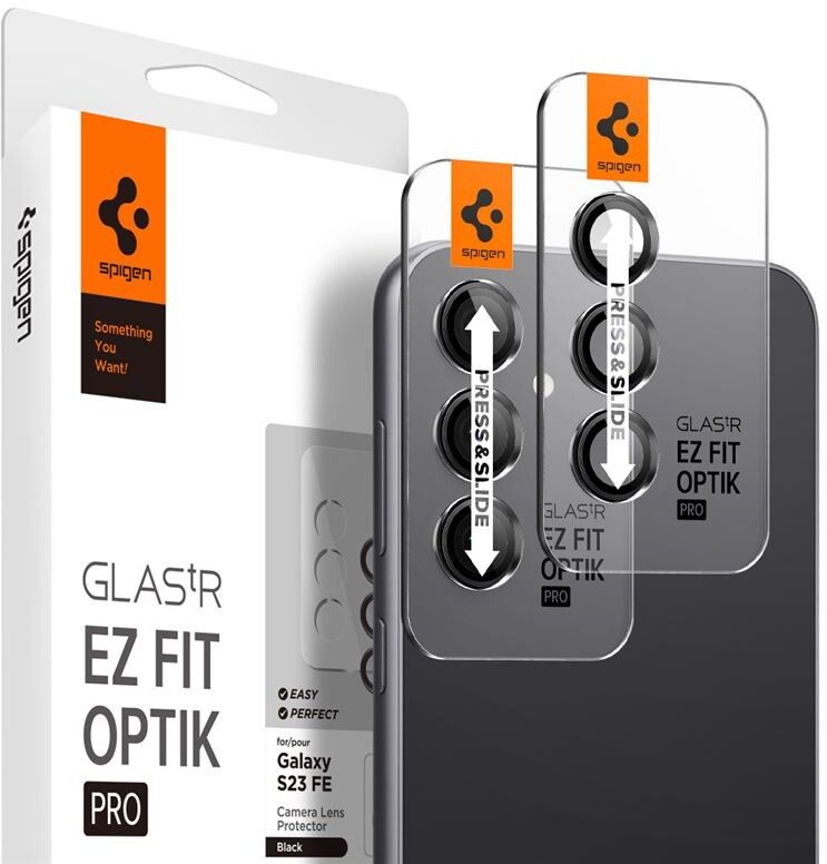 Spigen Glas.tR EZ Fit Optik Pro (Galaxy S23 FE) | Samsung - Samsung Galaxy S23 FE - Skärmskydd | AlltMobil