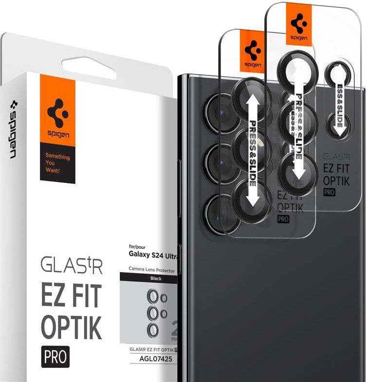 Spigen Glas.tR EZ Fit Optik Pro (Galaxy S24 Ultra) | Samsung - Samsung Galaxy S24 Ultra - Skärmskydd | AlltMobil