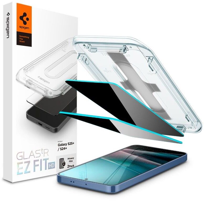 Spigen Glas.tR EZ Fit Privacy HD (Galaxy S25+/S24+) | Samsung - Samsung Galaxy S24+ - Skärmskydd | AlltMobil