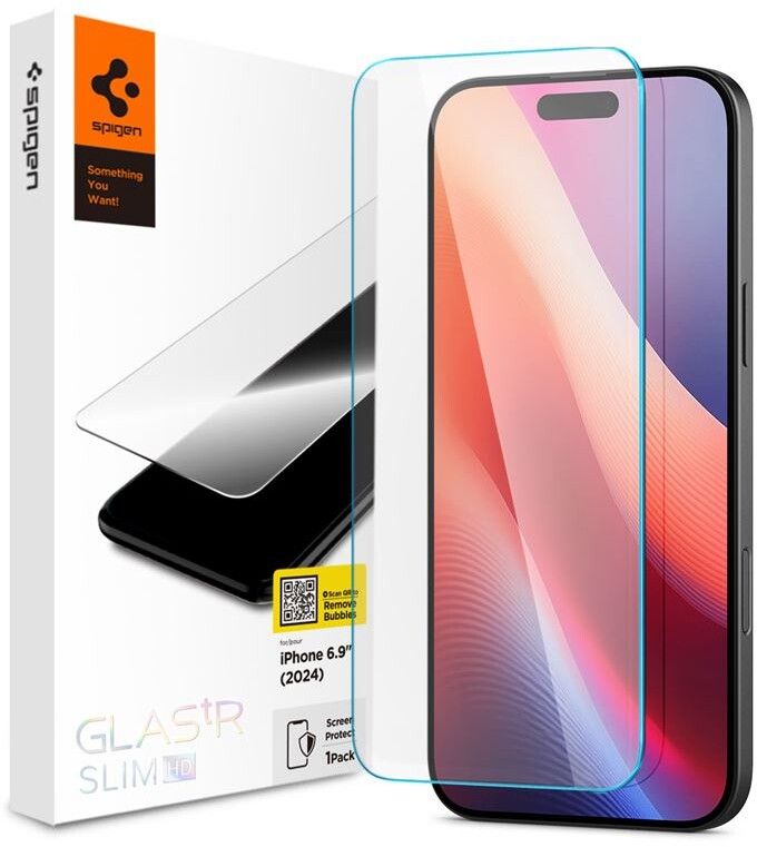 Spigen GLAS.tR Slim HD (iPhone 16 Pro Max/17 Pro Max) | iPhone - iPhone 16 Pro Max - Skärmskydd - Härdat glas | AlltMobil